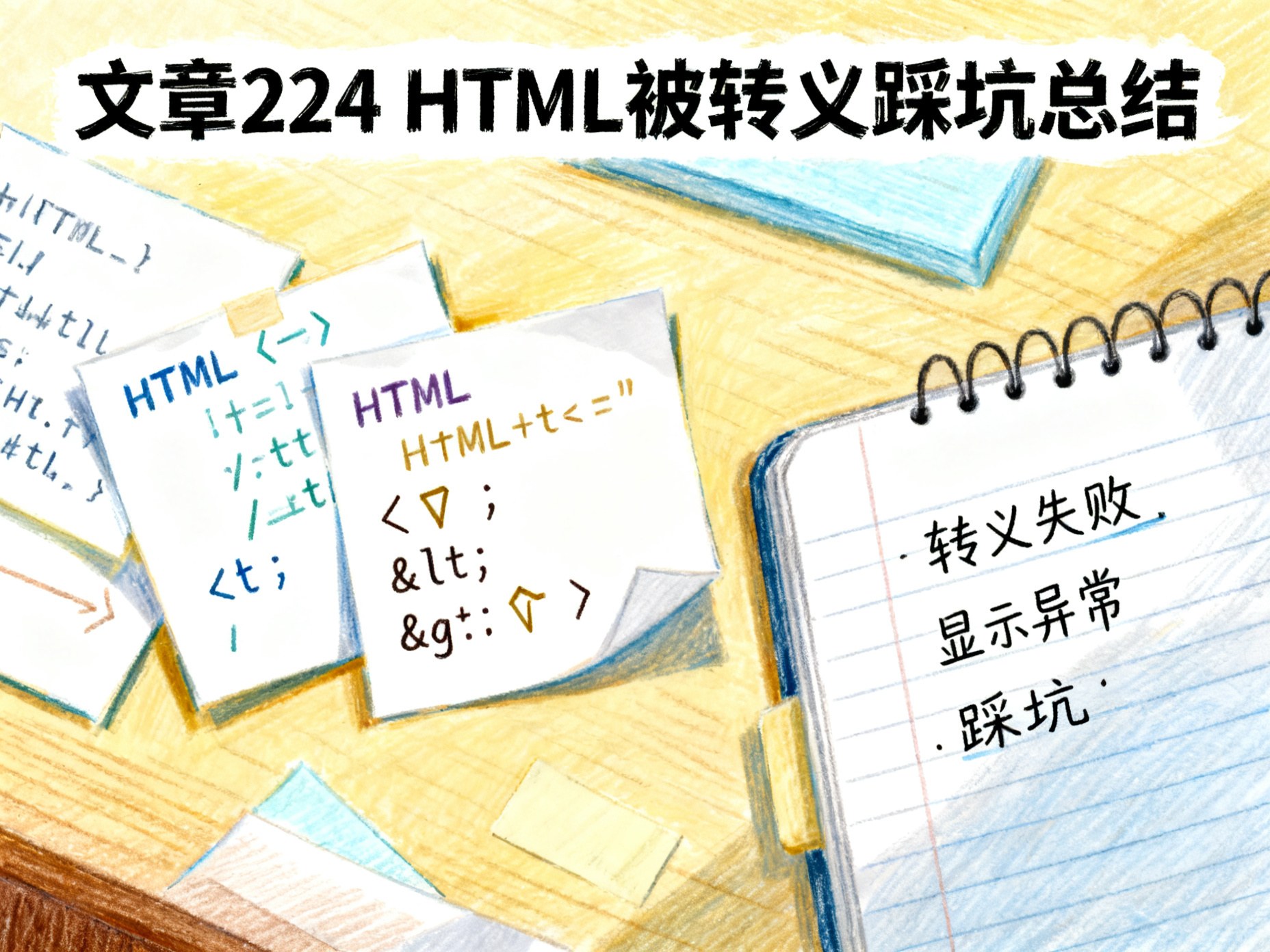 文章224 HTML被转义踩坑总结：AI API发布与浏览器发布的差异