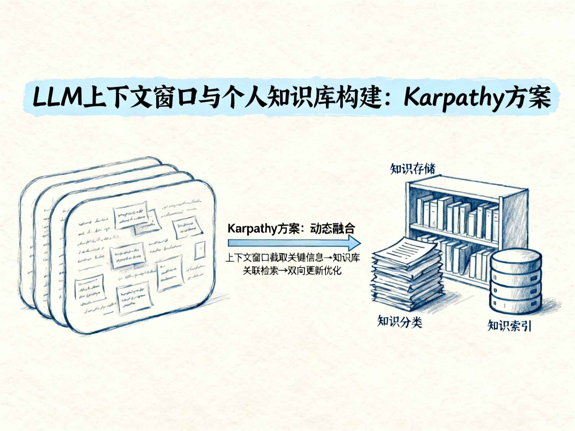 LLM上下文窗口与个人知识库构建：Karpathy方案
