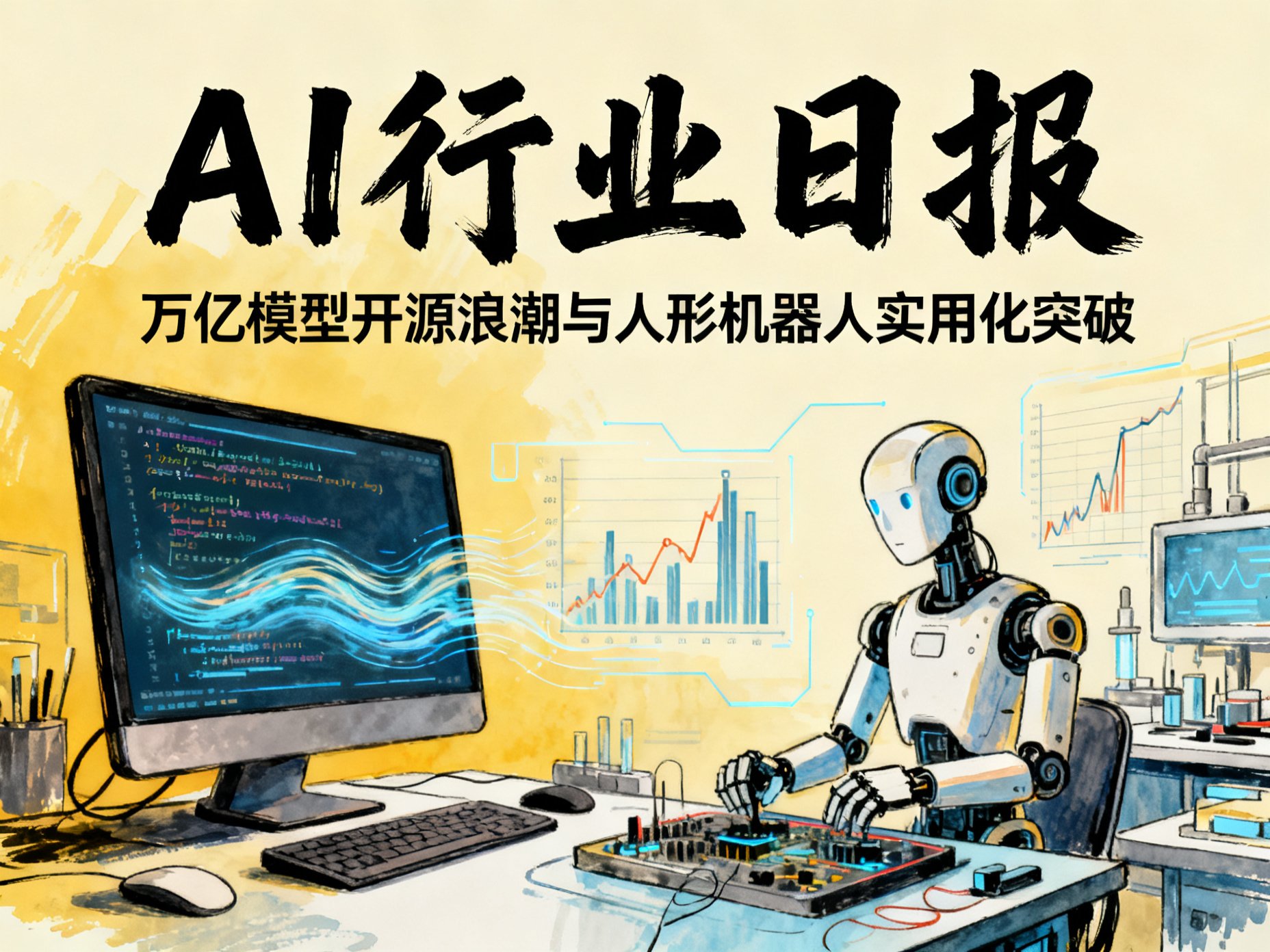 AI行业日报：万亿模型开源浪潮与人形机器人实用化突破